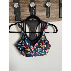 NWOT JOYLAB Multicolor Floral Sports Bra With Mesh Back Size XS